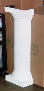 Half Faux Column for Permanent installation